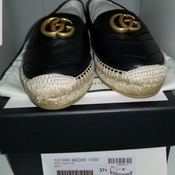 [SOLD] Gucci Leather espadrilles with Double G 7.5 - Picture 7 of 7